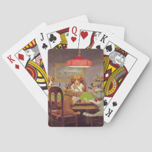 Poker spielende Hunde Spielkarten