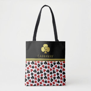 Poker Spieler Glücksspieler Casino Kartensymbole B Tasche
