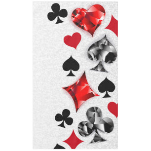 Poker Spieler Glücksspieler Spielkarten Farben Las Tischdecke
