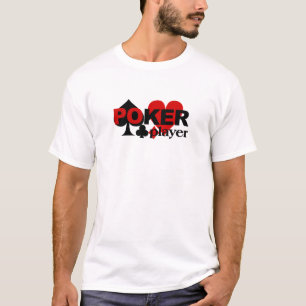 Poker-Spieler-Shirt - wählen Sie Art u. Farbe T-Shirt