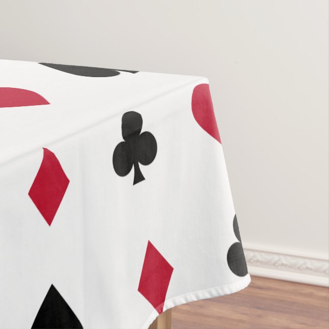 Poker-Spielkarte-Anzugs-Muster Tischdecke (Beispiel)