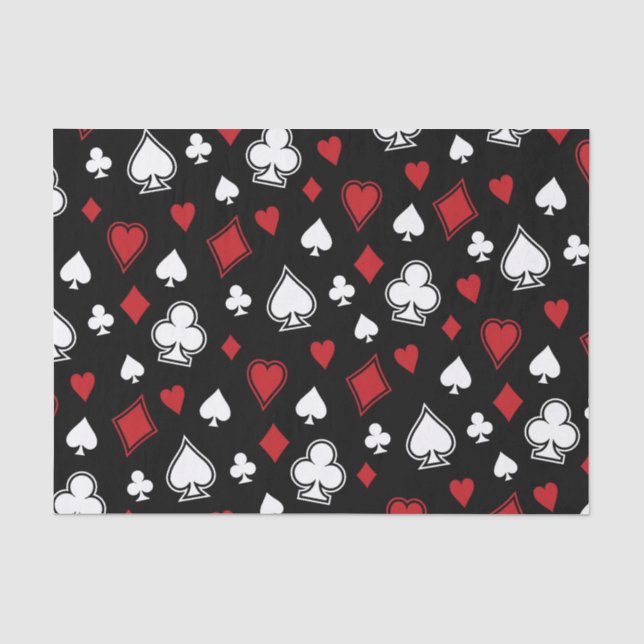 Poker-Spielkarten Seidenpapier (Vorderseite)