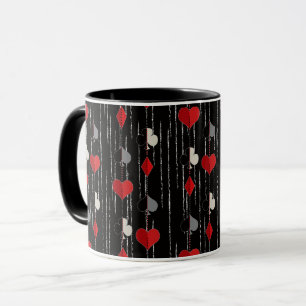 Poker Spielkartensymbole. Tasse