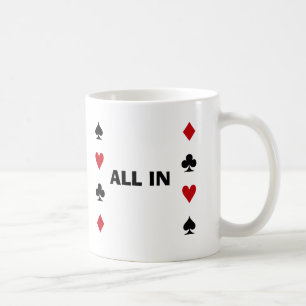 Poker-Süchtiger Kaffeetasse