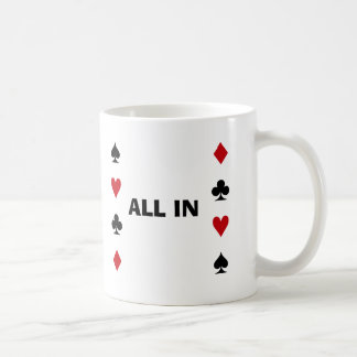 Poker-Süchtiger Kaffeetasse
