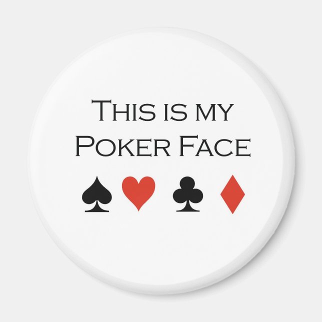 Poker T - Shirt: "Poker-Gesicht" "Das ist mein Pok Magnet (Vorne)