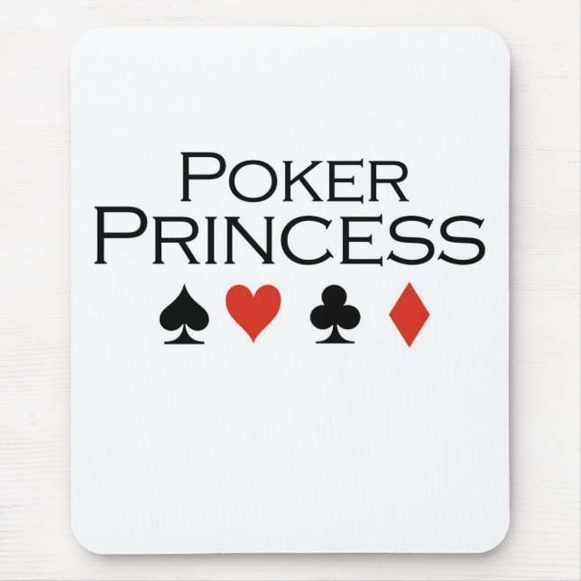 Poker-T - Shirts: "Poker-Prinzessin " Mousepad (Vorne)