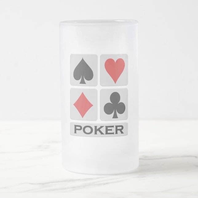 Poker Tasse - wählen Sie Stil & Farbe (Mittel)
