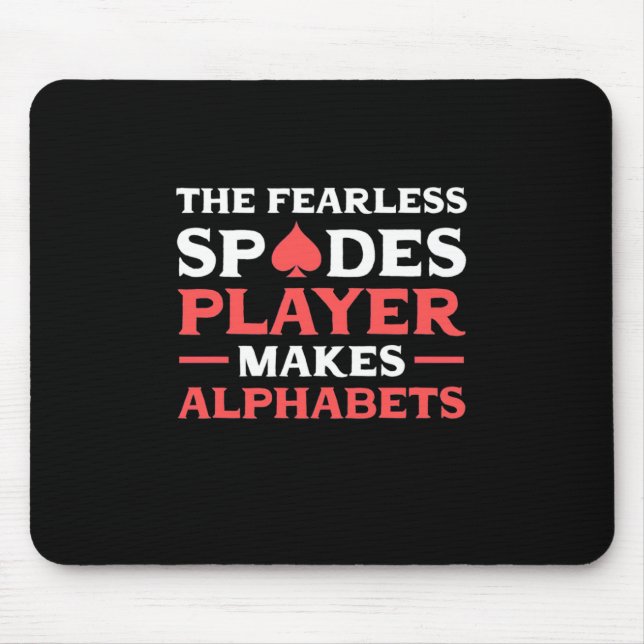 Poker The Fearles Spades Player Mousepad (Vorne)