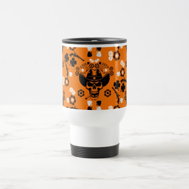 Poker Themed Lucky Reisebecher (Mittel)