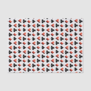Poker-Themed Spielkarte-Seidenpapier Seidenpapier