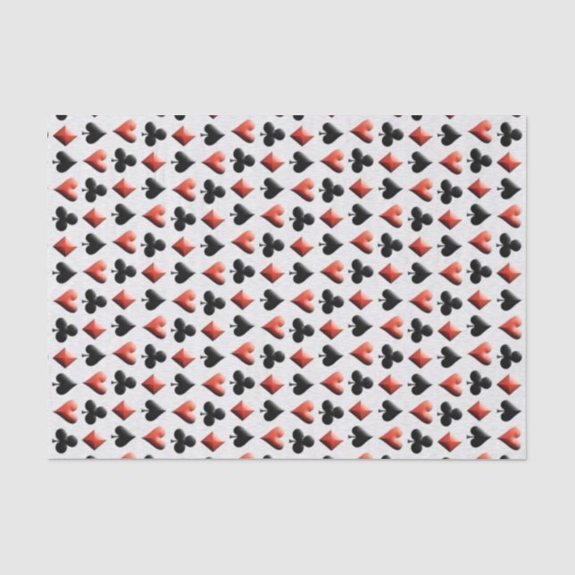 Poker-Themed Spielkarte-Seidenpapier Seidenpapier (Vorderseite)