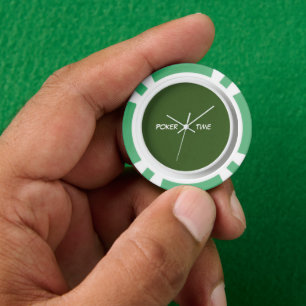 Poker Time Grün Weiß Pokerchips