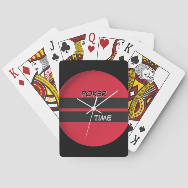 Poker Time Red Black Spielkarten (Rückseite)
