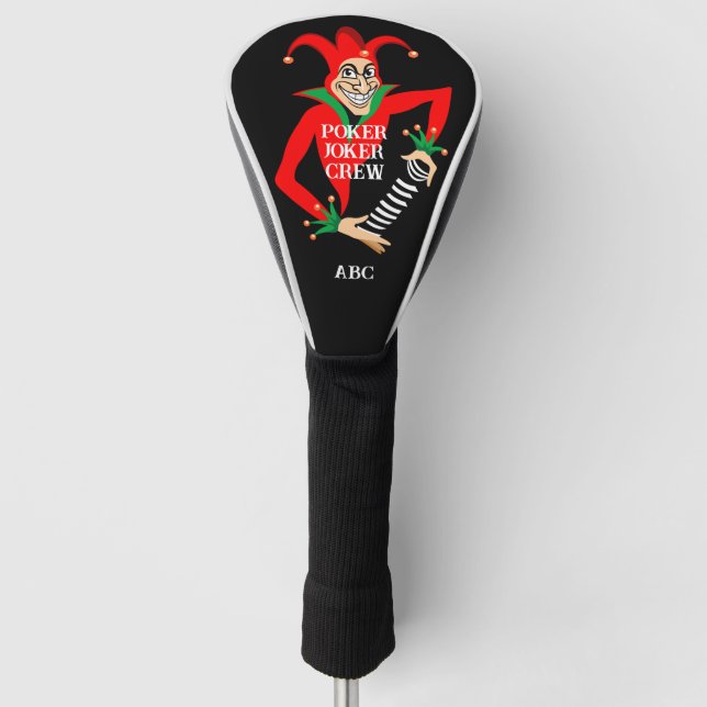 Poker-Treiberabdeckung - Anpassbar - Poker Joker Golf Headcover (Vorderseite)