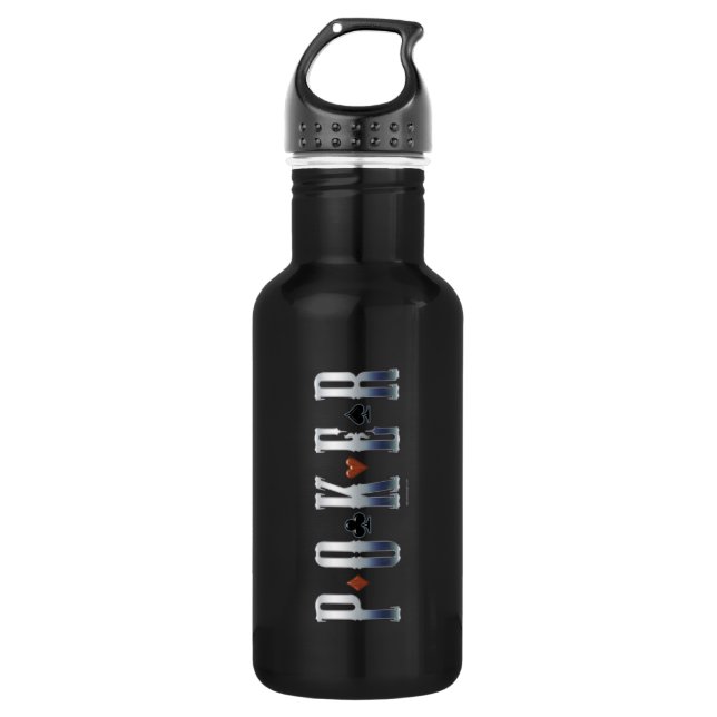 Poker Trinkflasche (Vorderseite)