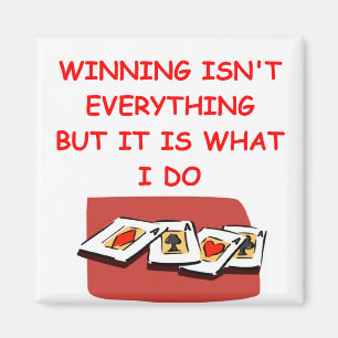 Poker und Kartenspieler Magnet