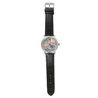 "Poker" Vintage Lederuhr Armbanduhr