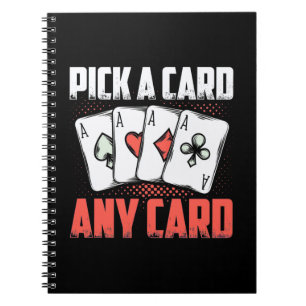 Poker Wählen Sie eine Karte aus. Notizblock
