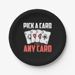 Poker Wählen Sie eine Karte aus. Pappteller