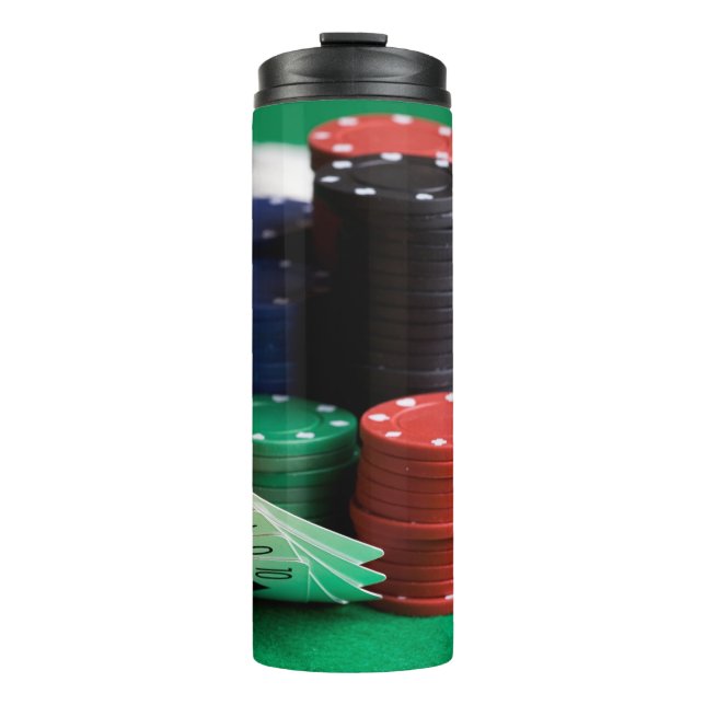 Poker-Wäschetrockner Thermosbecher (Vorderseite)