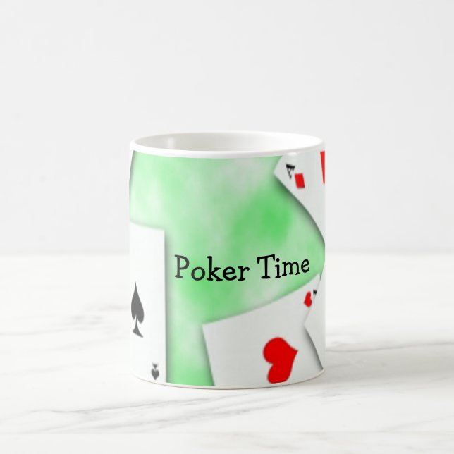 Poker-Zeit-Kaffee-Tasse Kaffeetasse (Mittel)
