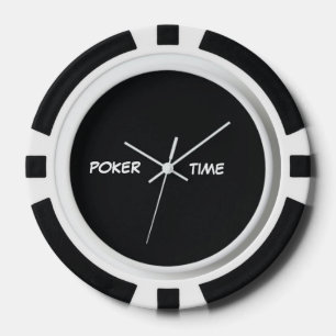 Poker Zeit Schwarz-weiß Pokerchips