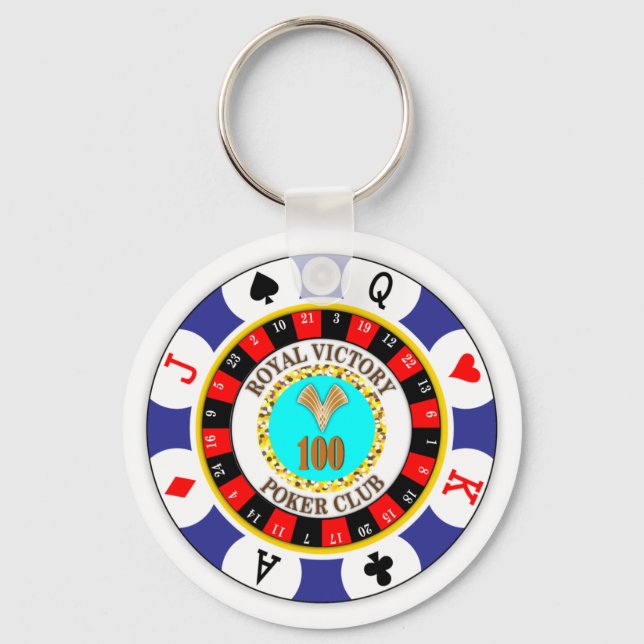 Pokerchip Schlüsselanhänger (Vorderseite)