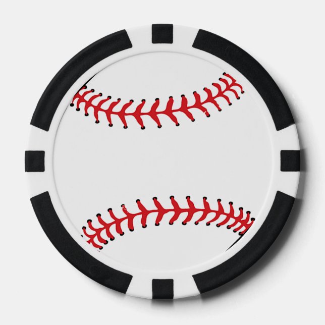 Pokerchips mit Baseball-Design (Vorderseite)