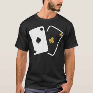 Pokerkarte Las Vegas Silhouette Logo T-Shirt