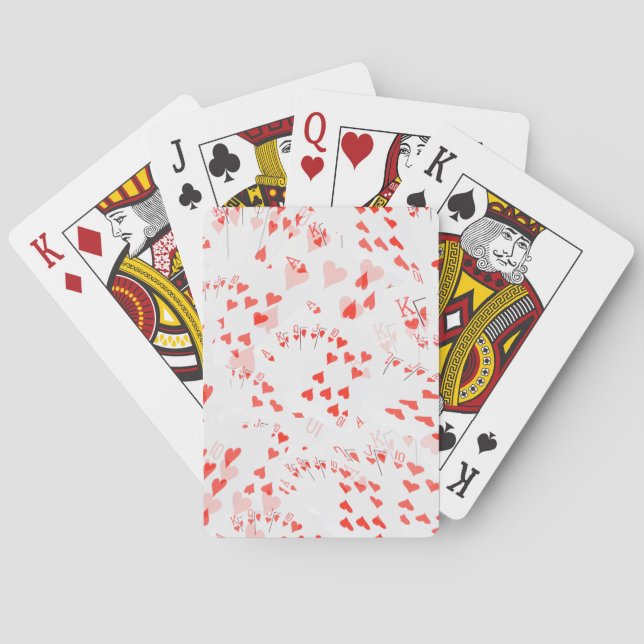 Pokerkarten hören ein schnelles Muster, (Rückseite)