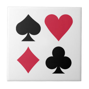 PokerKartensatzfarben Fliese