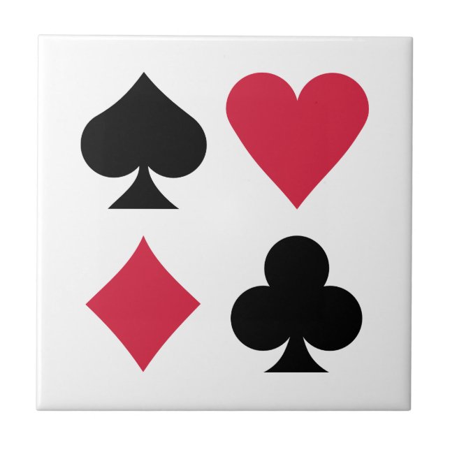PokerKartensatzfarben Fliese (Vorderseite)