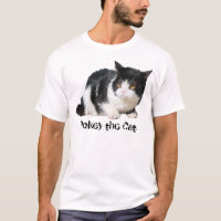 Pokey die Katze - T - Shirt (kundengerechter Text)