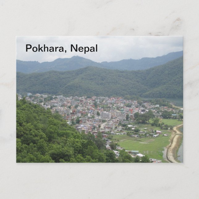 Pokhara, Nepal Postkarte (Vorderseite)