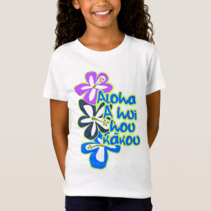 Pokii Hawaiian Floral Aloha Design T-Shirt