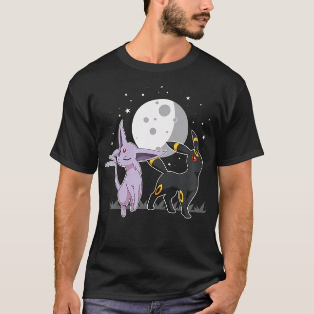 Pokmon - Celestial Espeon und Umbreon T-Shirt (Vorderseite)