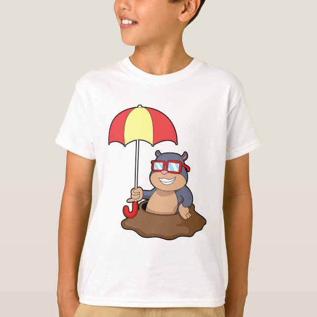 Pol beim Regen T-Shirt (Vorderseite)