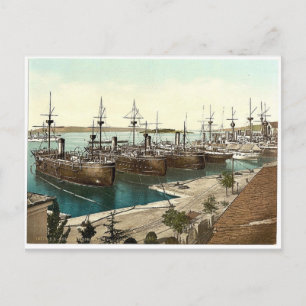 Pola, the Navy Yard, Istrien, Austro-Ungarn selten Postkarte