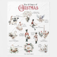 12 Jours de Noël Thème Couverture hiver