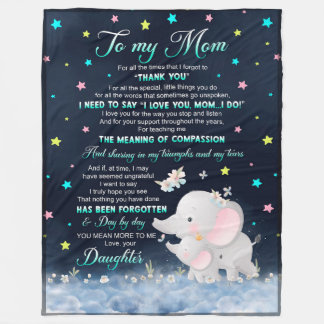 Polaire À ma maman, petite couverture d'éléphant, couvertu