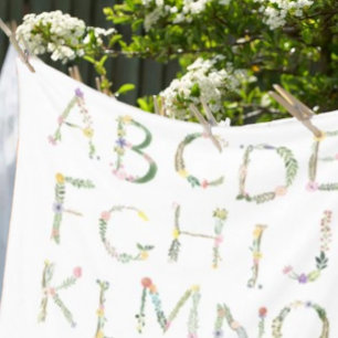 Polaire Alphabet floral - Couverture de la flotte ABC