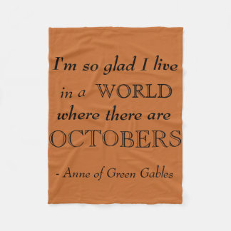 Polaire Anne de couverture verte d'ouatine d'automne de