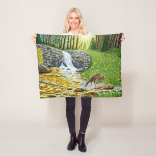 Polaire Aube sur la couverture en laine Forest Fleece