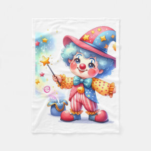 Polaire Baguette Magique de Clown Mignon Couverture en Lai