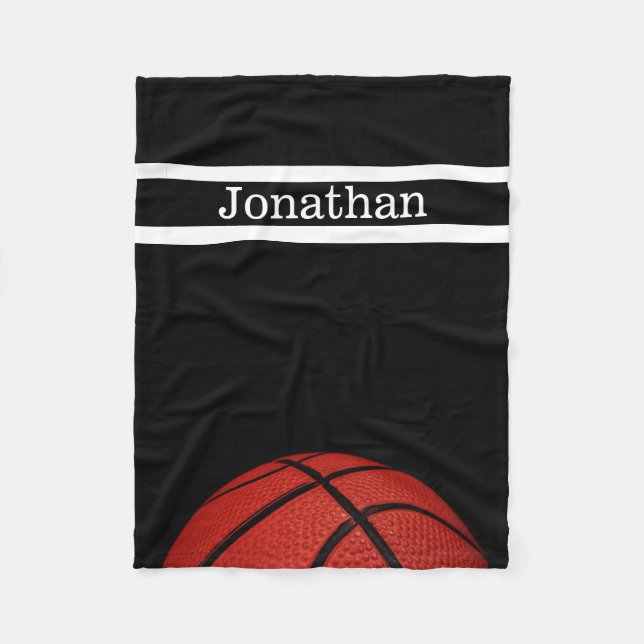 Polaire Basket-ball Personnalisé avec couverture de nom (Devant)