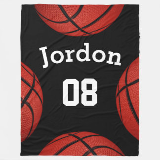 Polaire Basketball Sports Team Personnalisé Nom couverture