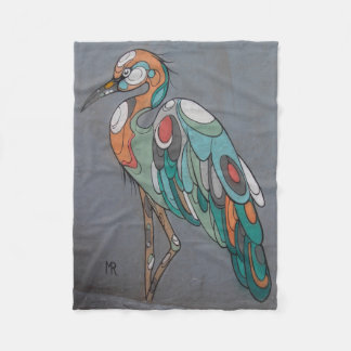 Polaire Belle couverture d'ouatine de grue de mosaïque