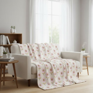 Polaire Boho Jeter la couverture avec le Motif folklorique