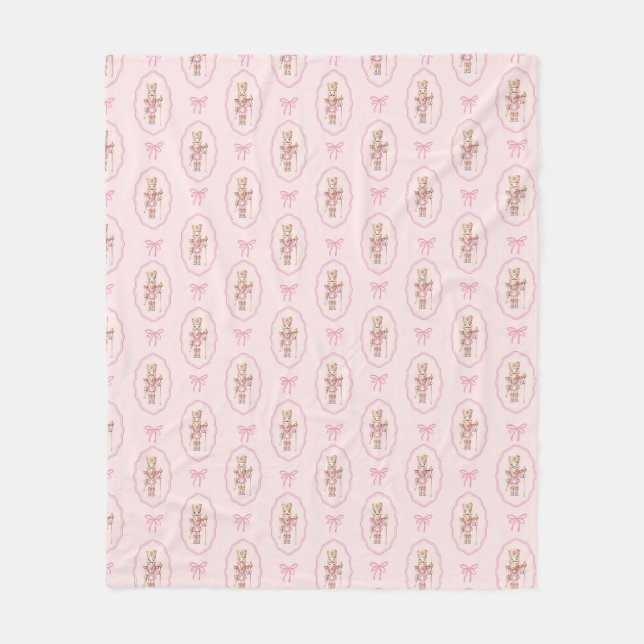 Polaire Casse-noisette rose Fleece Jetez la couverture (Devant)